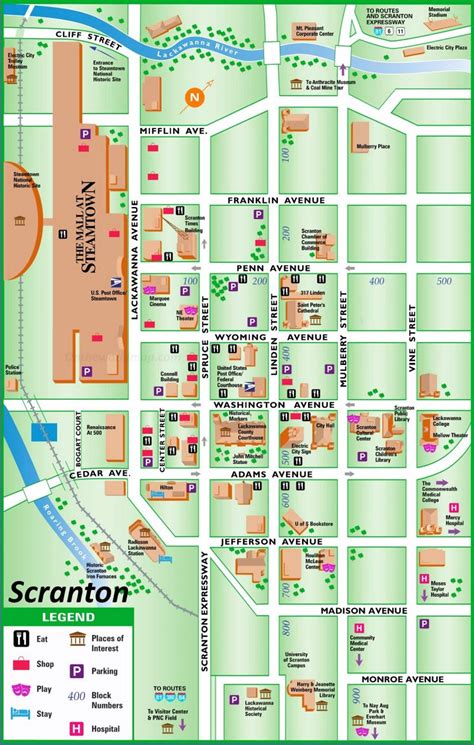 Scranton Map .